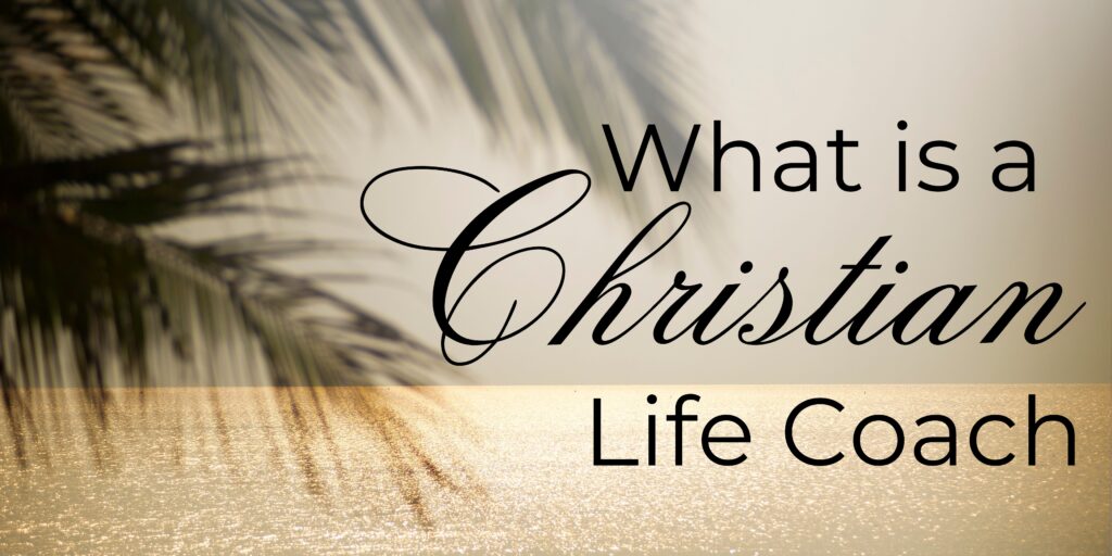 What is a Christian life coach, palm trees, peaceful ocean, beach scene